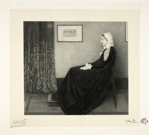 Anordnung in Grau und Schwarz: Porträt der Mutter des Künstlers, nach Whistler von Thomas Robert Way