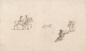 Reiter, Figuren und ein Hund von Thomas Ross