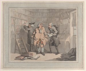 Buchhändler und Autor, 25. September 1784. Schöpfer: Thomas Rowlandson, Samuel Alken von Thomas Rowlandson, Samuel Alken