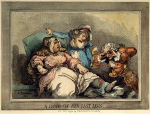 Eine Kupplerin auf ihren letzten Beinen, 1792 von Thomas Rowlandson