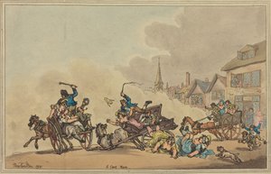 Ein Wagenrennen von Thomas Rowlandson