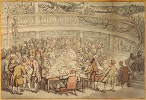 Ein Gespräch in der "Surgeons Hall", Old Bailey, London