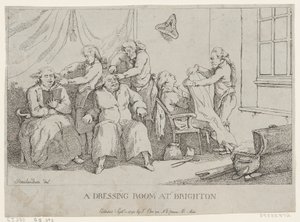 Ein Ankleidezimmer in Brighton von Thomas Rowlandson