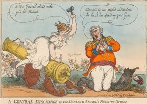 Eine allgemeine Entlassung oder der letzte Schlag des geliebten Engels? von Thomas Rowlandson