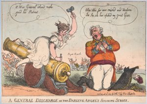 Eine allgemeine Entlassung oder der letzte Schlag des geliebten Engels, 13. März 1809 von Thomas Rowlandson