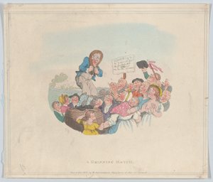 Ein Grinswettbewerb, 1. Februar 1803 von Thomas Rowlandson