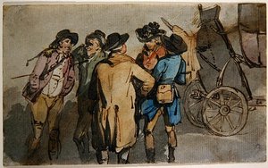 Eine Gruppe von Figuren von Thomas Rowlandson