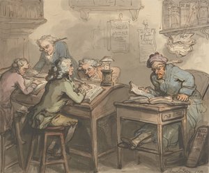 Ein Kaufmannsbüro von Thomas Rowlandson