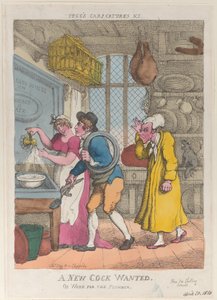 Ein neuer Hahn gesucht, oder Arbeit für den Klempner von Thomas Rowlandson
