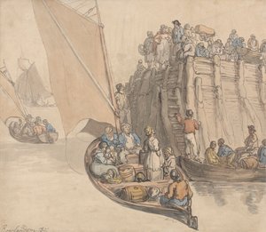 Ein Pier in Amsterdam von Thomas Rowlandson