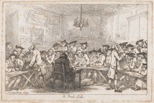 Ein Druckverkauf - Eine Nachtauktion, 1788
