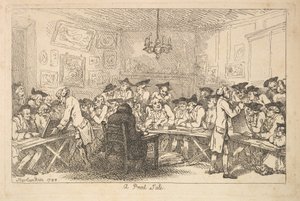 Ein Druckverkauf - Eine Nachtauktion, 1788