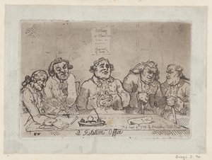 Ein Rotationsbüro, [8. Juni 1774] 1779 Neuauflage von Thomas Rowlandson