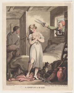Ein wütender Schneider, 1. Juli 1802 von Thomas Rowlandson