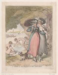 Ansicht am Ufer der Themse, 18. Juni 1807