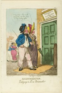 Unterkunft oder Zimmer zu vermieten in Portsmouth von Thomas Rowlandson
