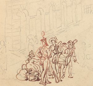 Albumzeichnung von Thomas Rowlandson