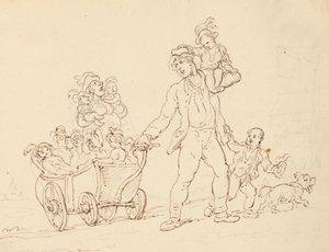 Albumzeichnung von Thomas Rowlandson