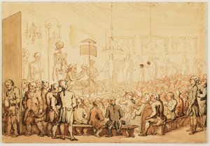 Eine anatomische Vorlesung an der Royal Academy of Arts von Thomas Rowlandson
