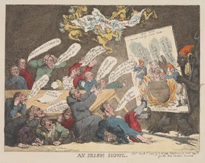 Ein irisches Heulen von Thomas Rowlandson
