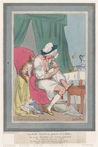 Eine alte Jungfer auf der Suche nach einem Floh, 25. September 1794