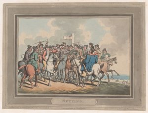 Wetten [Der Wettposten], 1. Januar 1799 von Thomas Rowlandson