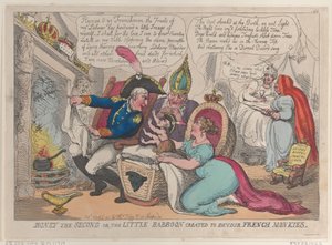 Boney der Zweite oder der kleine Pavian, geschaffen um französische Affen zu verschlingen, 9. April 1811