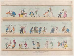 Ränder für Räume, Platte 2 von Thomas Rowlandson