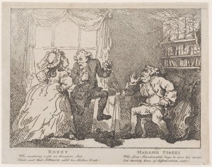 Bozzy und Madame Piozzi Frontispiz, Bozzy und Piozzi von Peter Pindar, 1780-86