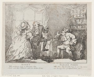 Bozzy und Madame Piozzi Frontispiz, Bozzy und Piozzi von Peter Pindar, 1780-86 von Thomas Rowlandson