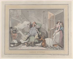 Unachtsamkeit, 1. Februar 1789 von Thomas Rowlandson