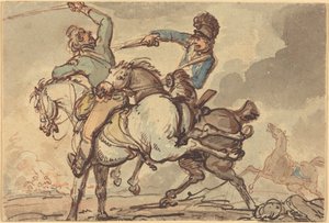 Kavalleriegefecht von Thomas Rowlandson