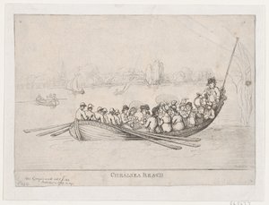 Chelsea Reach, 1799 von Thomas Rowlandson