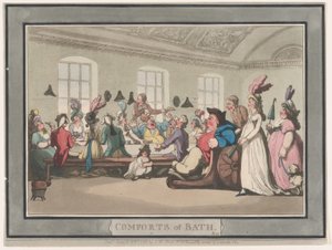 Annehmlichkeiten von Bath, Platte 11, 6. Januar 1798 von Thomas Rowlandson