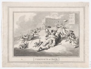 Komfort von Bath, Tafel 12, 6. Januar 1798 von Thomas Rowlandson