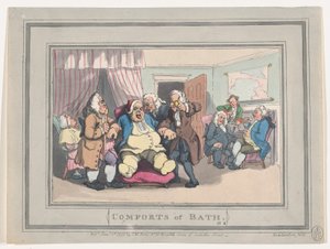 Komfort von Bath, Tafel 1, 6. Januar 1798 von Thomas Rowlandson