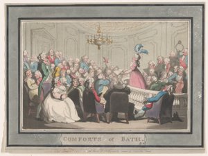 Komforts von Bath, Platte 2, 6. Januar 1798 von Thomas Rowlandson