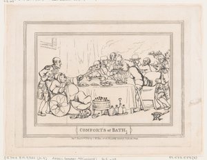 Annehmlichkeiten von Bath, Platte 9 von Thomas Rowlandson