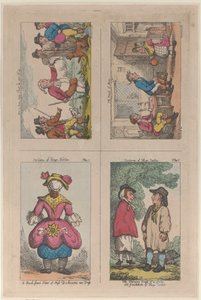 Kostüm von Hogs Norton, Wie ein Mann seine eigene Perücke schießen kann, und Das Mädchen von Mim, 1809