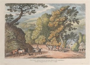 Hütte am Fuß des Router Mountain Cornwall, aus Ansichten in Cornwall, 12. April 1812