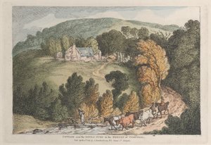 Hütte in der Nähe des Teufelssprungs im Herzogtum Cornwall, aus Ansichten in Cornwall von Thomas Rowlandson
