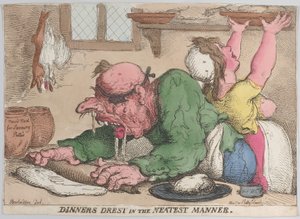 Abendessen auf die ordentlichste Weise zubereitet, Oktober 1811