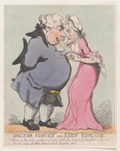 Doktor Konvex und Lady Konkav, 20. November 1802 von Thomas Rowlandson