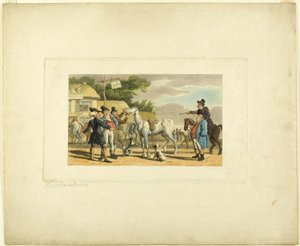 Doktor Syntax verkauft Grizzle, aus Die Tour von Doktor Syntax von Thomas Rowlandson