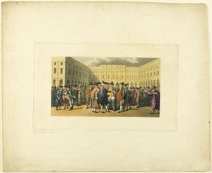Doktor Syntax in Liverpool, aus Die Reise des Doktor Syntax von Thomas Rowlandson