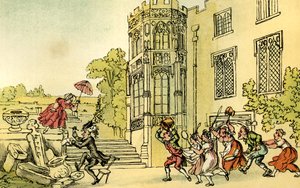 Dr. Syntax und die Bienen von Thomas Rowlandson