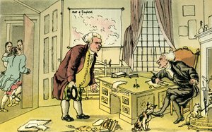 Dr. Syntax und der Buchhändler von Thomas Rowlandson