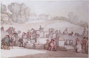 Dr. Syntax in Harrogate Spa von Thomas Rowlandson
