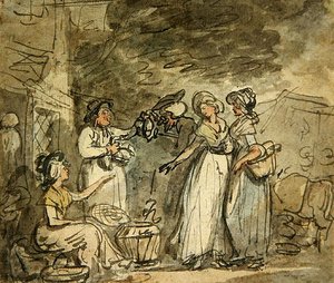Dr. Syntax handelt Enten aus von Thomas Rowlandson
