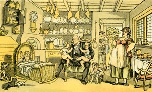 Dr. Syntax als Krankenschwester von Thomas Rowlandson